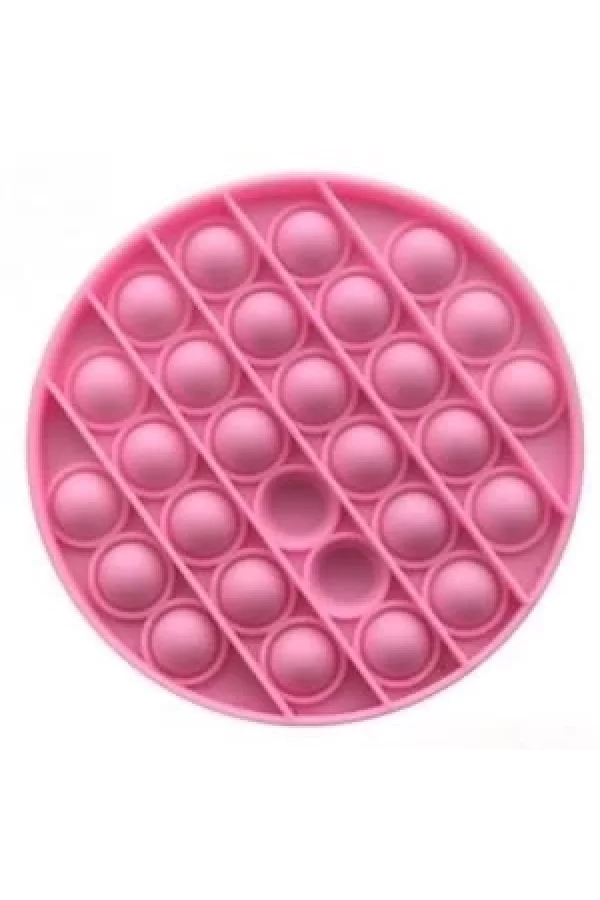 Yuvarlak Tek Renk Pop Push İt Anti Stres Baloncukları Bubble Fidget
