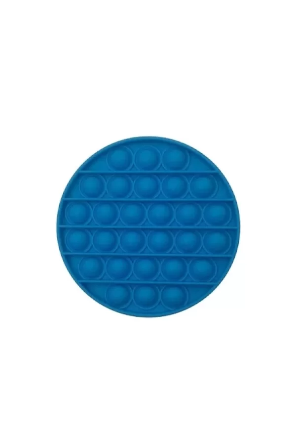 Yuvarlak Tek Renk Pop Push İt Anti Stres Baloncukları Bubble Fidget