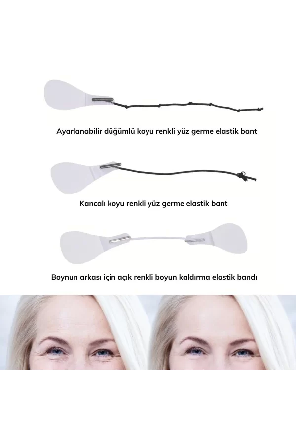 Yüz Kaş Ve Boyun Gerdirme Bant Seti (10 Adet)