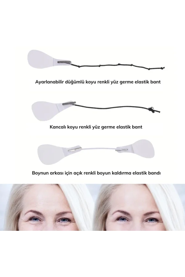 Yüz Kaş Ve Boyun Gerdirme Bant Seti (10 Adet)