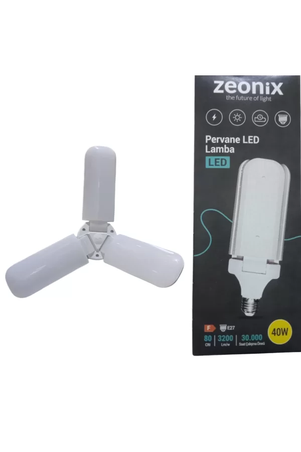 Zeonix 40w 3 Kanatlı Pervane Ampul