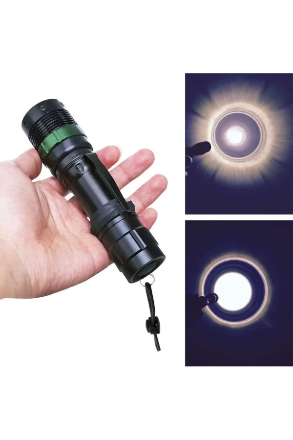 Zoomlu Oto Şarjlı El Feneri  Wt-012