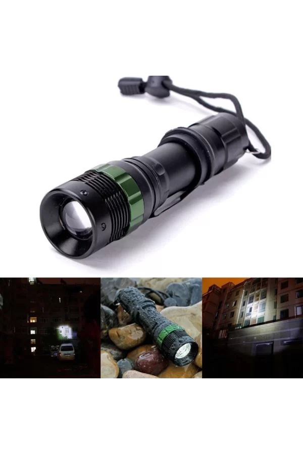 Zoomlu Oto Şarjlı El Feneri  Wt-012