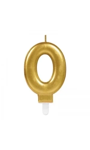 0 Rakam Mum Gold Renk