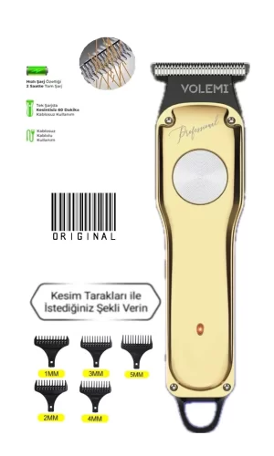 00085 Profesyonel Usb Şarjlı Berber Tıraş Makinesi Saç Sakal Tıraş Makinası Erkek Bakım Seti
