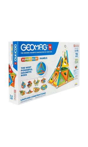 00379 Sun-geo-renkli Manyetik Çubuklar 78 Prç