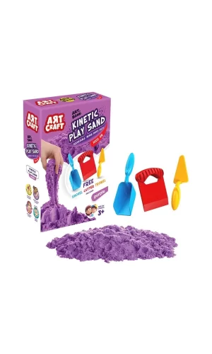 03694 Aksesuarlı Mor Kinetik Oyun Kumu 1000 Gr
