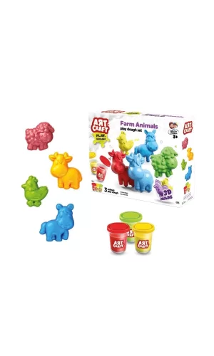 03993 Art Craft Çiftlik Hayvanları Hamur Set 168 Gr -fentoys