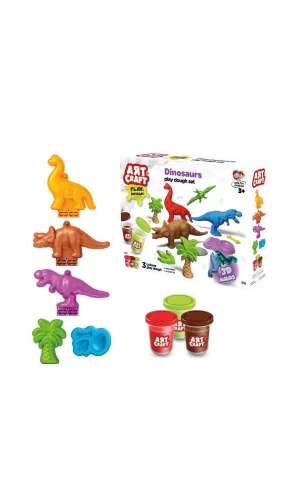 03996 Art Craft Dinozorlar Hamur Set 168 Gr -fentoys
