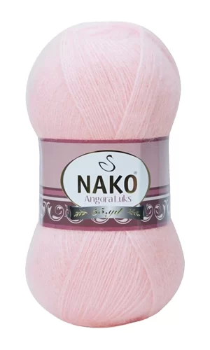 1 Adet Angora Lüks El Örgü İpi Pembe 11502