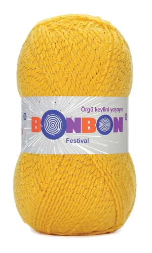 1 Adet Festival Simli Örgü İpi Yünü Renk No:217