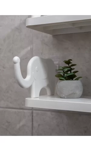 1 Adet Kendinden Yapışkanlı Banyo Rafı - Baharat Rafı - Kahve Rafı - Organizer Düzenleyici Duvar Rafı