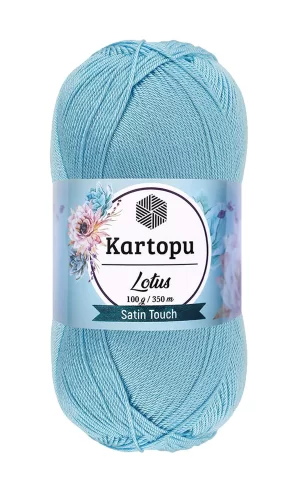 1 Adet Lotus Bikini Büstiyer Bluz Örgü İpi  K537 Bebe Mavi