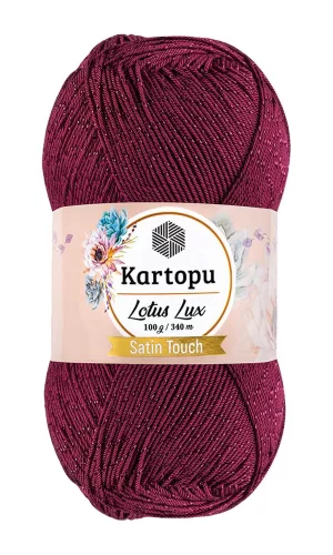 1 Adet Lotus Lux Bikini Büstiyer Bluz Simli Örgü İpi K747 Vişne
