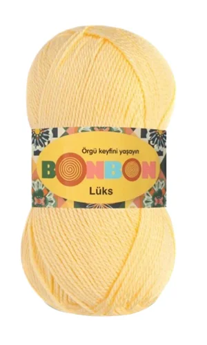 1 Adet Lüks Patik İpi Yünü Bebe Sarı 98292