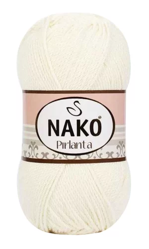 1 Adet Pırlanta Amigurumi El Örgü İpi Yünü Ekru 300