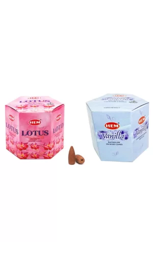 10 Adet Geri Akış Backflow Şelale Tütsü Konisi Tütsü Back Lotus Vanilla