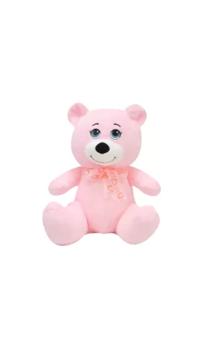 1022p Göbekli Ayı 28 Cm Pembe -selay Oyuncak
