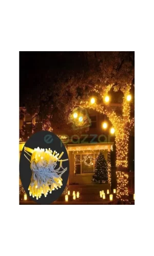 10m 100 Led IP65 Dış Mekan Led Işık Beyaz Kablo