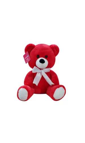 1178kr Selay, Oturan Ayı 37 Cm Kırmızı