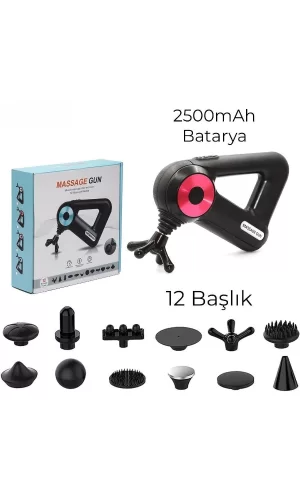 12 Başlıklı Masaj Aleti