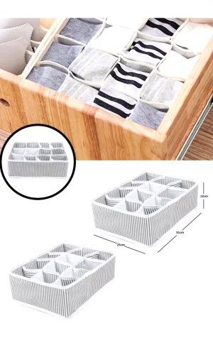 12 Bölmeli Pratik Bölmeli Çekmece Düzenleyici Organizer(iç Çamaşırı Kravat Çorap Düzenleyici)