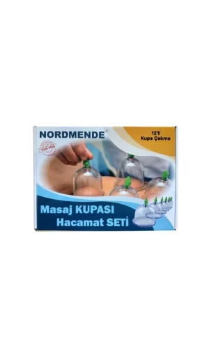 12Li Hacamat Masaj Kupa Set