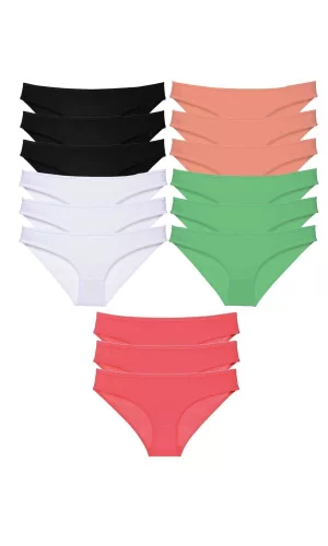 15 adet Süper Eko Set Likralı Kadın Slip Külot 516