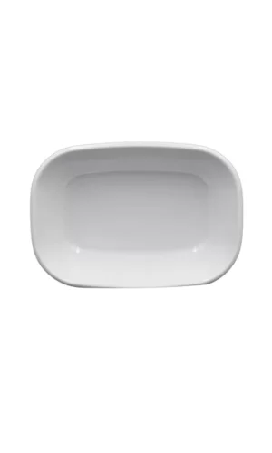17 Cm Melamin Kare Kayı Tabak Royaleks-054