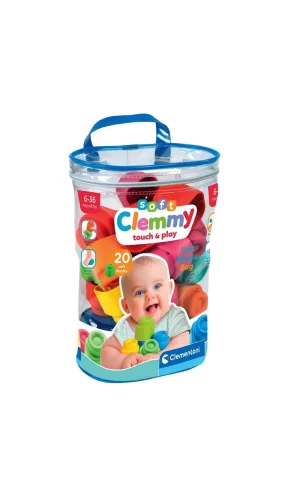 17877 Soft Clemmy - Yumuşak Blok Çantası 20 Parça 6-36 Ay