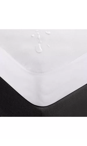 180x200 Cm Çift Kişilik Fitted Geçmeli Sıvı Geçirmez Alez Pamuklu Yatak Koruyucu