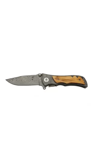 2-32 Damascus Çakı 20 Cm Manuel, Kemerlikli
