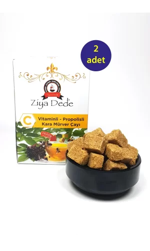 2 Adet Atom C Vitaminli Kara Mürver Çayı Vitaminli Propolisli 150 Gr