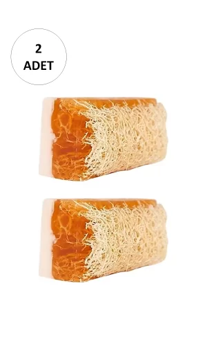 2 Adet Doğal Kabak Lifli Eşek Sütü Sabunu