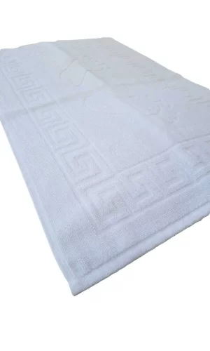 2 li Ayak İzli Banyo Paspas 100 Pamuklu Ayak Havlusu 50x70 Cm