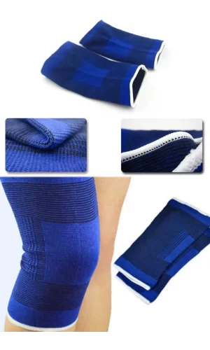 2 Li Elastik Dizlik - Egzersiz Ve Spor Dizliği Büyük Boy 23 Cm