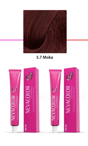 2 li Set Premium 5.7 Moka - Kalıcı Krem Saç Boyası 2 X 50 g Tüp
