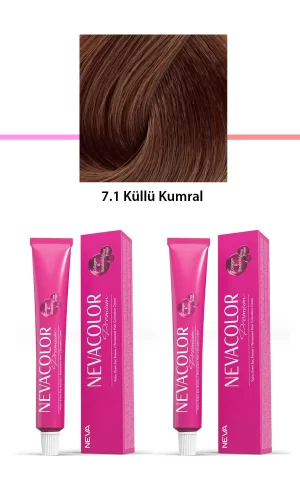 2 li Set Premium 7.1 Küllü Kumral - Kalıcı Krem Saç Boyası 2 X 50 g Tüp