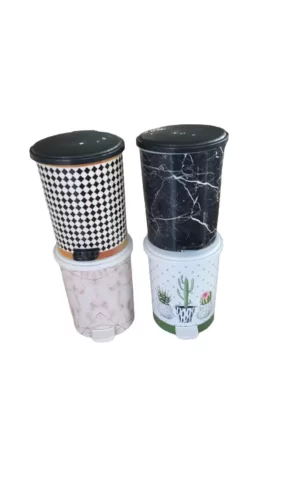 2 No 8 Lt Basmalı Çöp Kovası Royaleks-MRD152