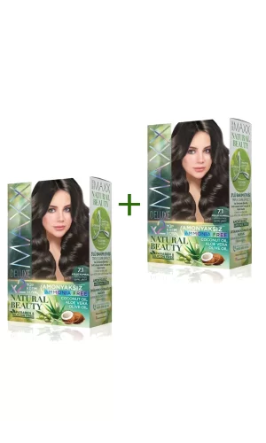 2 Paket Natural Beauty Amonyaksız Saç Boyası 7.1 Küllü Kumral