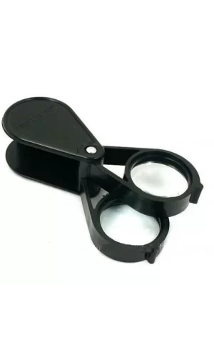 20x30 2k30mm Çıft Optik Lens Katlanan Cep Büyüteç.