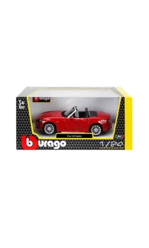 21083 Burago 1:24 Fiat 124 Spider Model Araba
