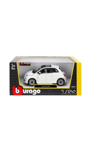 22106 Burago 1:24 Fiat 500 2007 Model Araba