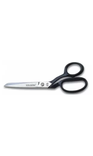 232-9 Tekstil / Yatık Regula Makası No: 9 İnç / 22,86 Cm - Nikel Kaplama, Siyah Saplı