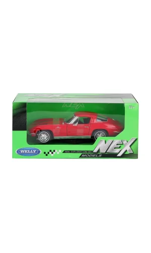 24073 Welly Chevrolet Corvette 1963 1:24 -karsan Oyuncak
