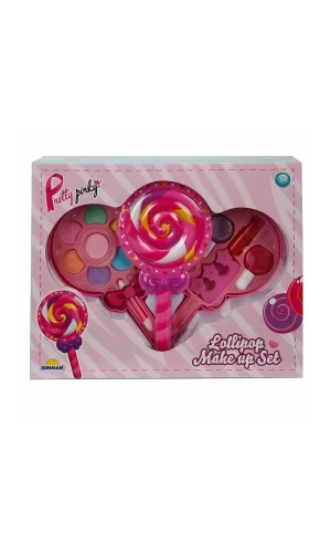 2598 Lolipop Şekilli 2 Katlı Makyaj Güzellik Seti
