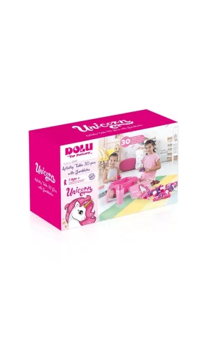 2598 Unıcorn Aktıvıte Oyun Masası 30pcs Mega Blok