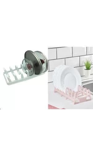 2li Set Tencere Kapağı Organizeri Ve Pratik Tabaklık