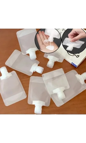 3 Adet 100ml Krem Şampuan Kabı Tekrar Kullanılabilir Set