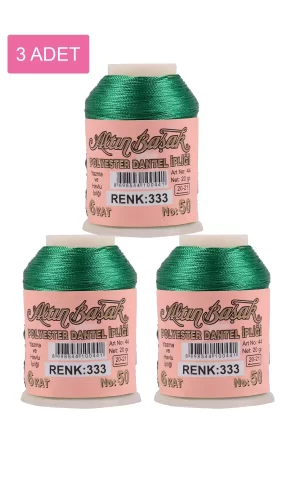 3 Adet Altınbaşak Oya ve Dantel İpi 20 gr - Royaleks - No: 333